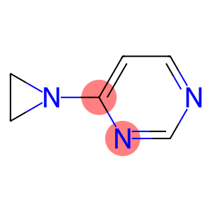 Pyrimidine, 4-(1-aziridinyl)- (9CI)