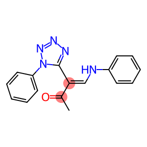 But-3-en-2-one, 4-phenylamino-3-(1-phenyl-5-tetrazolyl)-