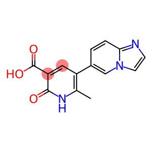 3-Pyridinecarboxylic acid, 1,2-dihydro-5-imidazo[1,2-a]pyridin-6-yl-6-methyl-2-oxo-