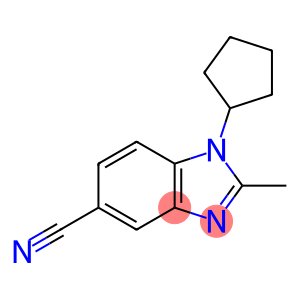 1H-Benzimidazole-5-carbonitrile, 1-cyclopentyl-2-methyl-