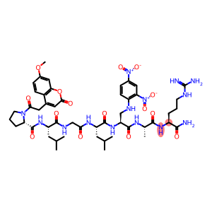 MOCAC-PRO-LEU-GLY-LEU-N3-[2,4-DINITROPHENYL]-L-2,3-DIAMINOPROPIONYL-ALA-ARG-NH2