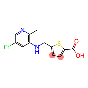 2-Thiophenecarboxylic acid, 5-[[(5-chloro-2-methyl-3-pyridinyl)amino]methyl]-