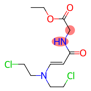 Glycine,N-[3-[bis(2-chloroethyl)amino]-1-oxo-2-propen-1-yl]-, ethyl ester