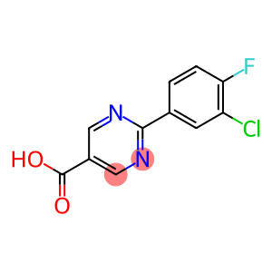 2-(3-氯-4-氟苯基)嘧啶-5-羧酸