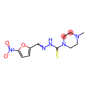 1-Piperazinecarbothioic acid, 4-methyl-, 2-[(5-nitro-2-furanyl)methylene]hydrazide