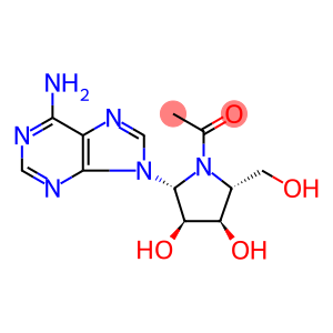 1-[2-(6-Aminopurin-9-yl)-3,4-dihydroxy-5-(hydroxymethyl)pyrrolidin-1-yl]ethanone