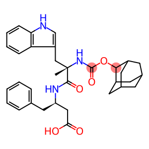 Benzenebutanoic acid, b-[[(2S)-3-(1H-indol-3-yl)-2-methyl-1-oxo-2-[[(tricyclo[3.3.1.13,7]dec-2-yloxy)carbonyl]amino]propyl]amino]-,(bR)-