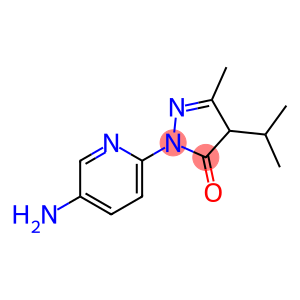 3H-Pyrazol-3-one, 2-(5-amino-2-pyridinyl)-2,4-dihydro-5-methyl-4-(1-methylethyl)-