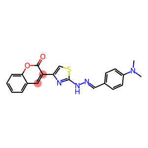 3-(2-{(2E)-2-[4-(dimethylamino)benzylidene]hydrazinyl}-1,3-thiazol-4-yl)-2H-chromen-2-one