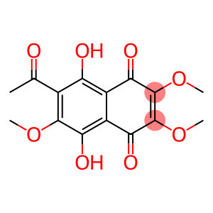 1,4-Naphthalenedione, 6-acetyl-5,8-dihydroxy-2,3,7-trimethoxy-