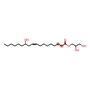 12-hydroxy-, 2,3- dihydroxypropyl ester, (9Z, 12R)-9-Octadecenoic acid