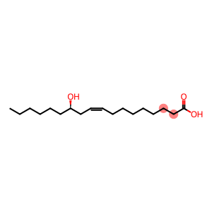 (9Z,12S)-12-hydroxyoctadec-9-enoic acid