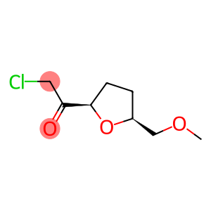 Ethanone, 2-chloro-1-[tetrahydro-5-(methoxymethyl)-2-furanyl]-, (2R-cis)- (9CI)