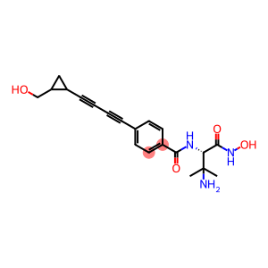 Benzamide, N-[(1S)-2-amino-1-[(hydroxyamino)carbonyl]-2-methylpropyl]-4-[4-[2-(hydroxymethyl)cyclopropyl]-1,3-butadiyn-1-yl]-