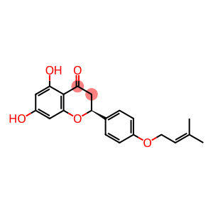 2,3-Dihydro-2α-[4-[(3-methyl-2-butenyl)oxy]phenyl]-5,7-dihydroxy-4H-1-benzopyran-4-one