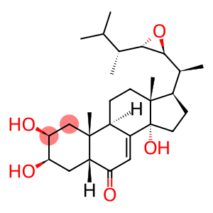 Ergost-7-en-6-one, 22,23-epoxy-2,3,14-trihydroxy-, (2β,3β,5β,22S,23S)- (9CI)