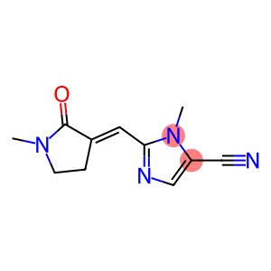 3-methyl-2-[(Z)-(1-methyl-2-oxo-pyrrolidin-3-ylidene)methyl]imidazole- 4-carbonitrile