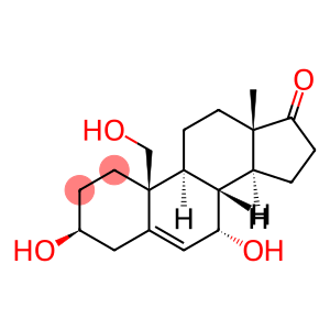 Androst-5-en-17-one, 3,7,19-trihydroxy-, (3beta,7alpha)- (9CI)