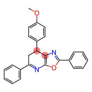 Oxazolo[5,4-b]pyridine, 6,7-dihydro-7-(4-methoxyphenyl)-2,5-diphenyl-