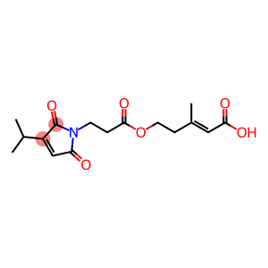 1H-Pyrrole-1-propanoic acid, 2,5-dihydro-3-(1-methylethyl)-2,5-dioxo-, (3E)-4-carboxy-3-methyl-3-buten-1-yl ester