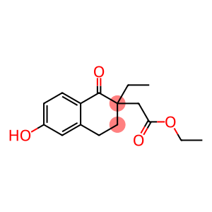 2-Naphthaleneacetic acid, 2-ethyl-1,2,3,4-tetrahydro-6-hydroxy-1-oxo-, ethyl ester