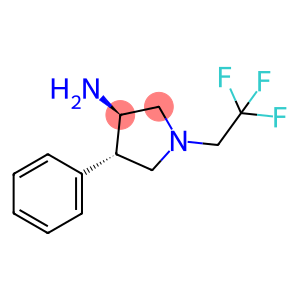 3-Pyrrolidinamine, 4-phenyl-1-(2,2,2-trifluoroethyl)-, (3R,4S)-rel-