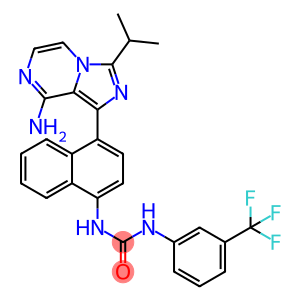 Urea, N-[4-[8-aMino-3-(1-Methylethyl)iMidazo[1,5-a]pyrazin-1-yl]-1-naphthalenyl]-N'-[3-(trifluoroMethyl)phenyl]-