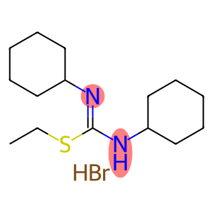 Carbamimidothioic acid, N,N'-dicyclohexyl-, ethyl ester, monohydrobromide (9CI)