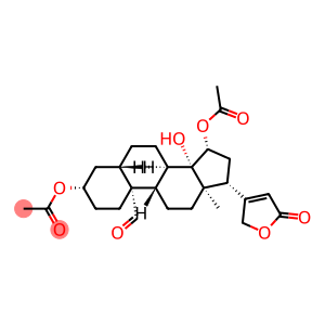 3β,15β-Bis(acetyloxy)-14-hydroxy-19-oxo-5α-card-20(22)-enolide