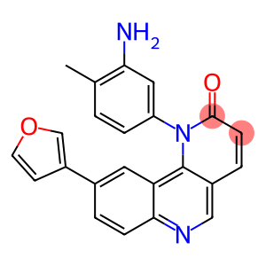 1-(3-氨基-4-甲基苯基)-9-(呋喃-3-基)苯并[H][1,6]萘啶-2(1H)-酮