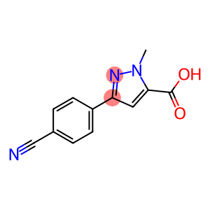 3-(4-cyanophenyl)-1-methyl-1H-pyrazole-5-carboxylic acid