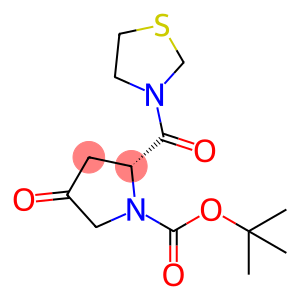 1-Pyrrolidinecarboxylic acid, 4-oxo-2-(3-thiazolidinylcarbonyl)-, 1,1-dimethylethyl ester, (2R)-