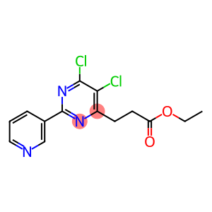 ethyl 3-(5,6-dichloro-2-(pyridin-3-yl)pyrimidin-4-yl)propanoate