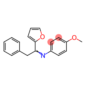 Benzenamine, N-[1-(2-furanyl)-2-phenylethylidene]-4-methoxy-