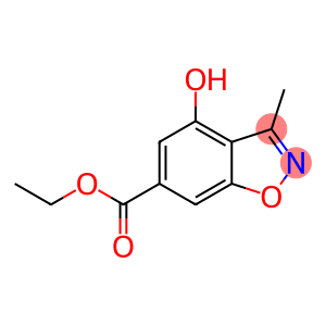 1,2-Benzisoxazole-6-carboxylic acid, 4-hydroxy-3-methyl-, ethyl ester