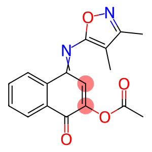 2-acetyl-N-(3,4-dimethyl-5-isoxazolyl)-1,4-naphthoquinone imine