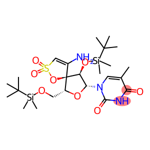 2,4(1H,3H)-Pyrimidinedione, 1-[(5R,6R,8R,9R)-4-amino-9-[[(1,1-dimethylethyl)dimethylsilyl]oxy]-6-[[[(1,1-dimethylethyl)dimethylsilyl]oxy]methyl]-2,2-dioxido-1,7-dioxa-2-thiaspiro[4.4]non-3-en-8-yl]-5-methyl-