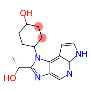 Imidazo[4,5-d]pyrrolo[2,3-b]pyridine-2-methanol, 1,6-dihydro-1-(cis-4-hydroxycyclohexyl)-α-methyl-, (αR)-