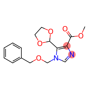 1H-Imidazole-4-carboxylic acid, 5-(1,3-dioxolan-2-yl)-1-[(phenylmethoxy)methyl]-, methyl ester