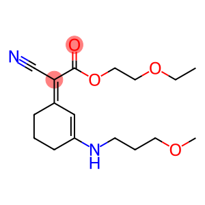 2-ethoxyethyl 2-cyano-2-[(1Z)-3-[(3-methoxypropyl)amino]cyclohex-2-en-1-ylidene]acetate