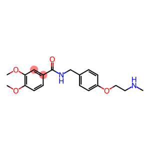 3,4-Dimethoxy-N-[[4-[2-(methylamino)ethoxy]phenyl]methyl]benzamide