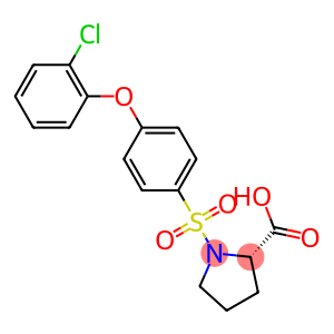 (2S)-1-[4-(2-chlorophenoxy)phenyl]sulfonylpyrrolidine-2-carboxylic acid