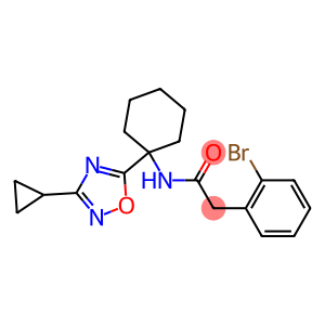 2-(2-bromophenyl)-N-[1-(3-cyclopropyl-1,2,4-oxadiazol-5-yl)cyclohexyl]acetamide