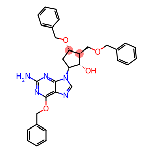 (1S,2S,3S,5S)-5-(2-氨基-6-苄氧基-9H-嘌呤-9-基)-3-苄氧基-2-苄氧基甲基环戊醇