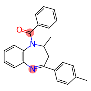 1-benzoyl-2-methyl-4-(4-methylphenyl)-2,3-dihydro-1H-1,5-benzodiazepine