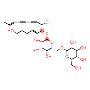 β-D-Glucopyranoside, (1R,2R,7E)-2-hydroxy-1-[(1E)-5-hydroxy-1-penten-1-yl]-7-nonene-3,5-diyn-1-yl 6-O-β-D-glucopyranosyl-