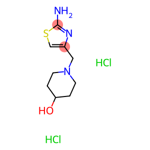 1-[(2-Amino-1,3-thiazol-4-yl)methyl]piperidin-4-ol dihydrochloride