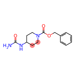 1-Piperidinecarboxylic acid, 4-[(aminocarbonyl)amino]-, phenylmethyl ester