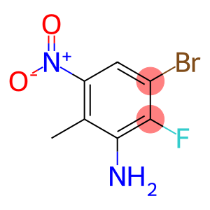 Benzenamine, 3-bromo-2-fluoro-6-methyl-5-nitro-