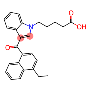 3-[(4-ethyl-1-naphthalenyl)carbonyl]-1H-indole-1-pentanoicacid